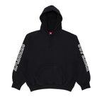 Supreme Collegiate Sleeve Hooded Sweatshirt 'Black' – hlavní pohled | Purekickz