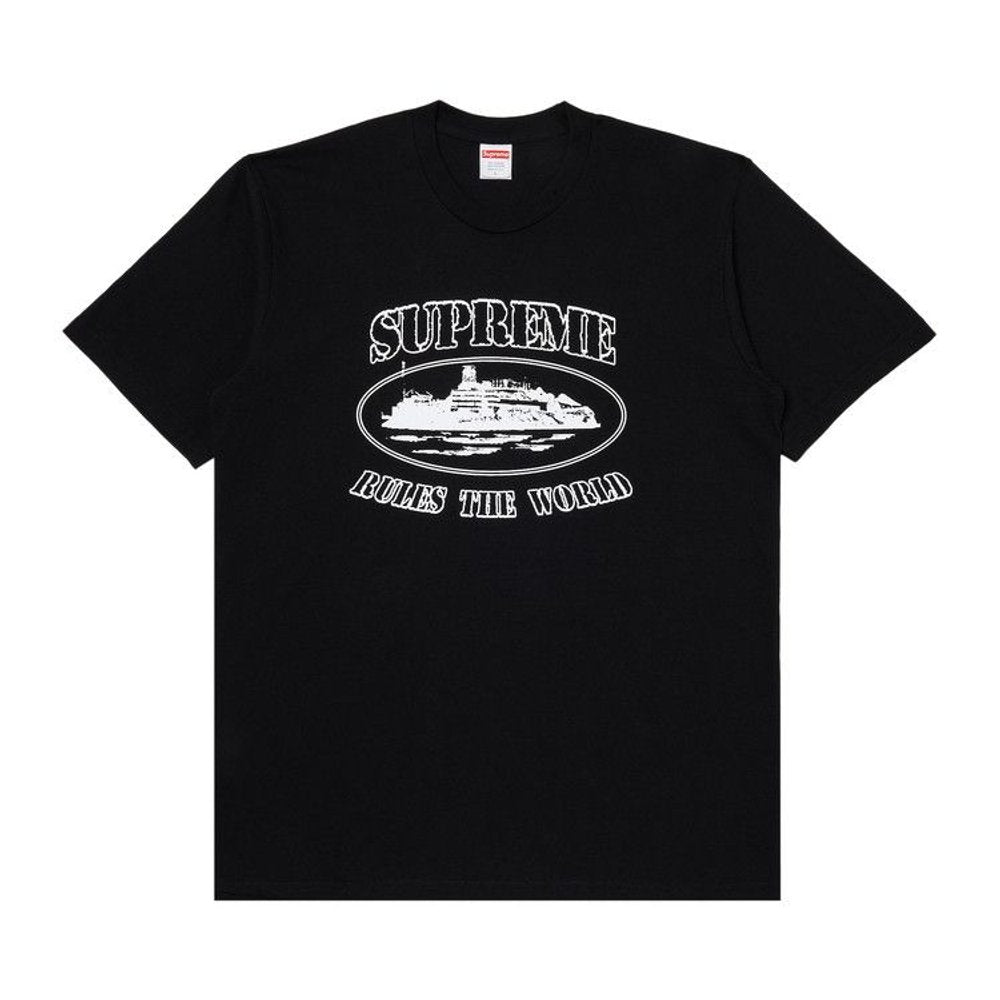 Supreme Corteiz Rules The World Tee Black – hlavní pohled | Purekickz