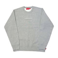 Supreme Cutout Logo Crewneck Heather Grey