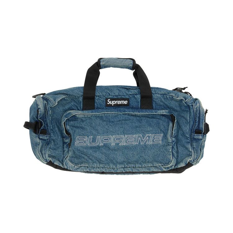 Supreme Denim Duffle Bag Washed Indigo – hlavní pohled | Purekickz