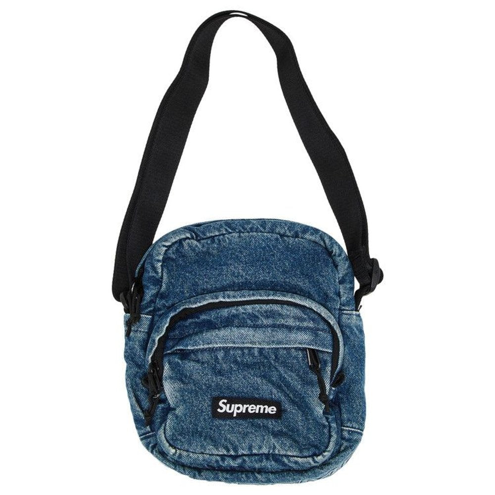 Supreme Denim Shoulder Bag Washed Indigo