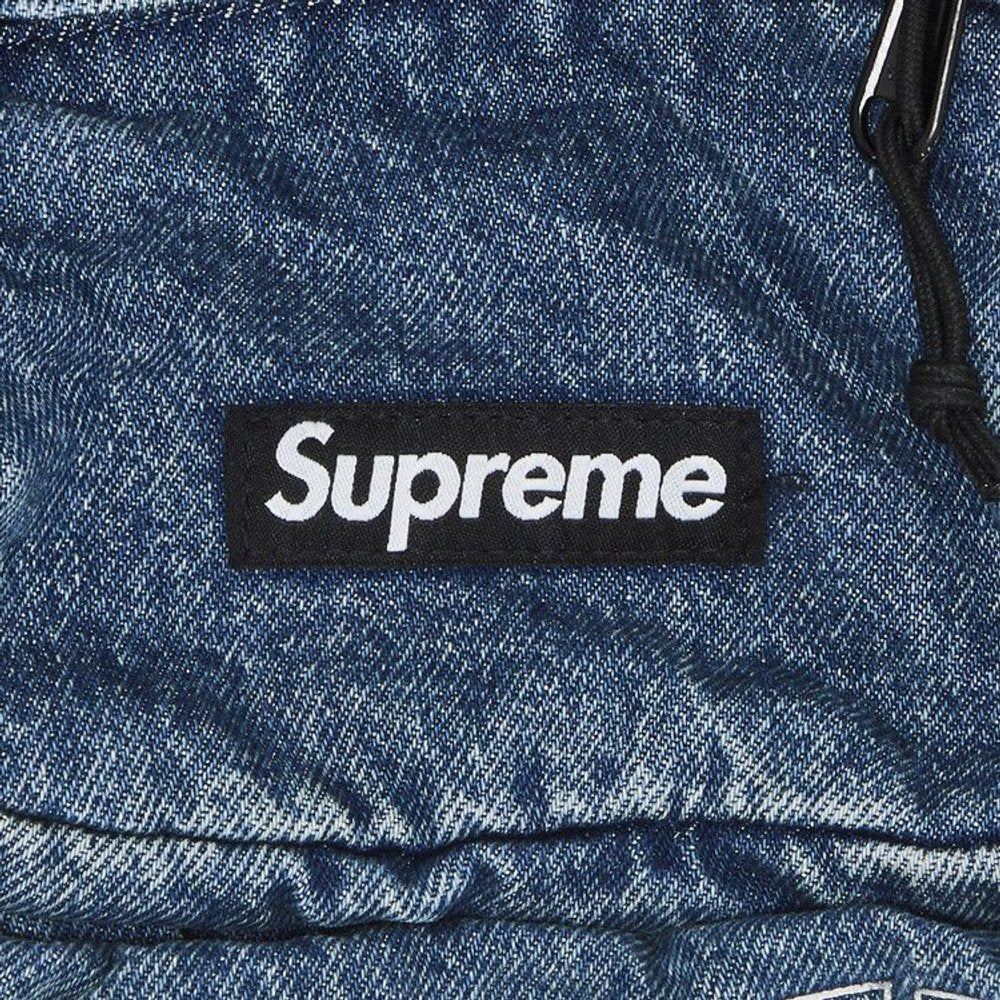 Supreme Denim Shoulder Bag Washed Indigo – detail | Purekickz