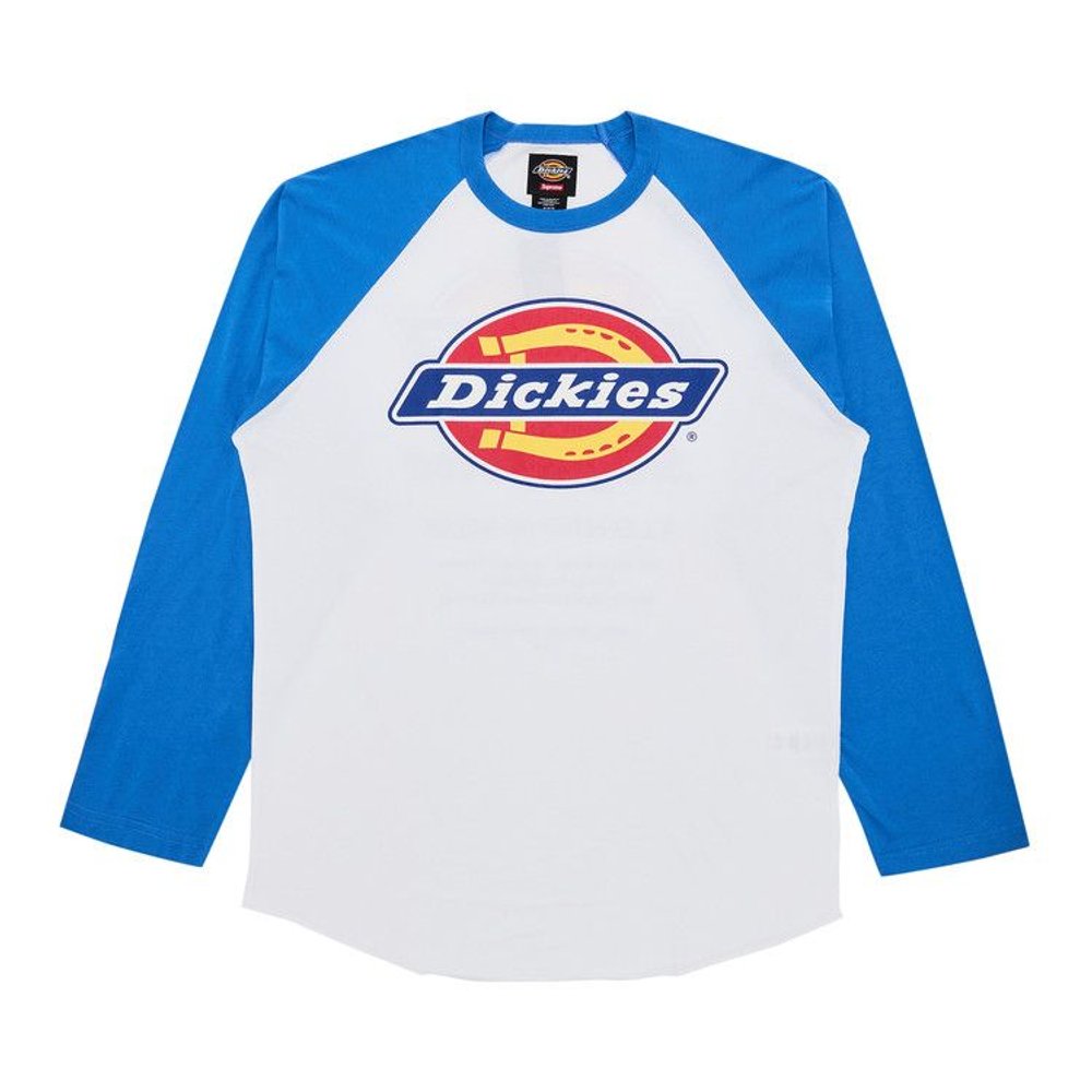 Supreme Dickies Raglan L/S Top Blue – hlavní pohled | Purekickz