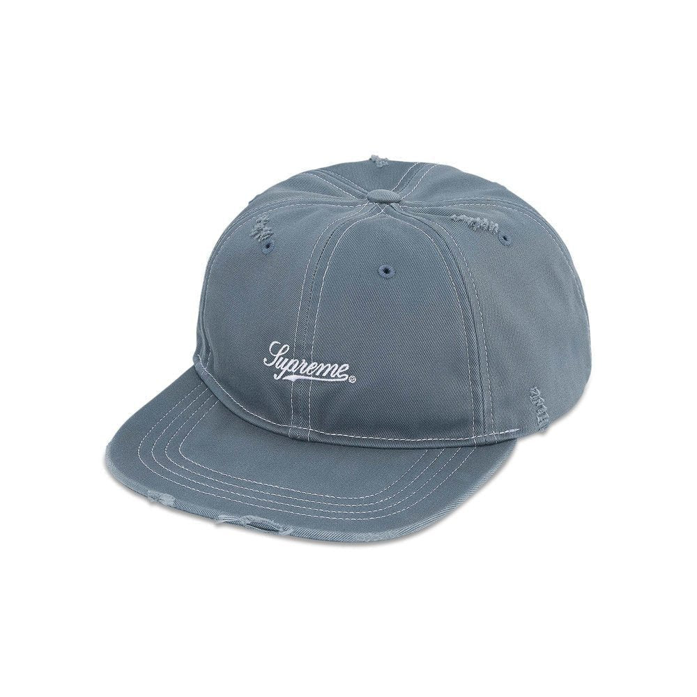 Supreme Distressed Script 6-Panel Slate