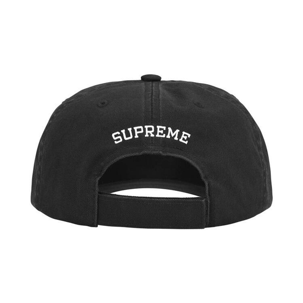 Supreme Embroidered Money Logo 6-Panel Hat Black