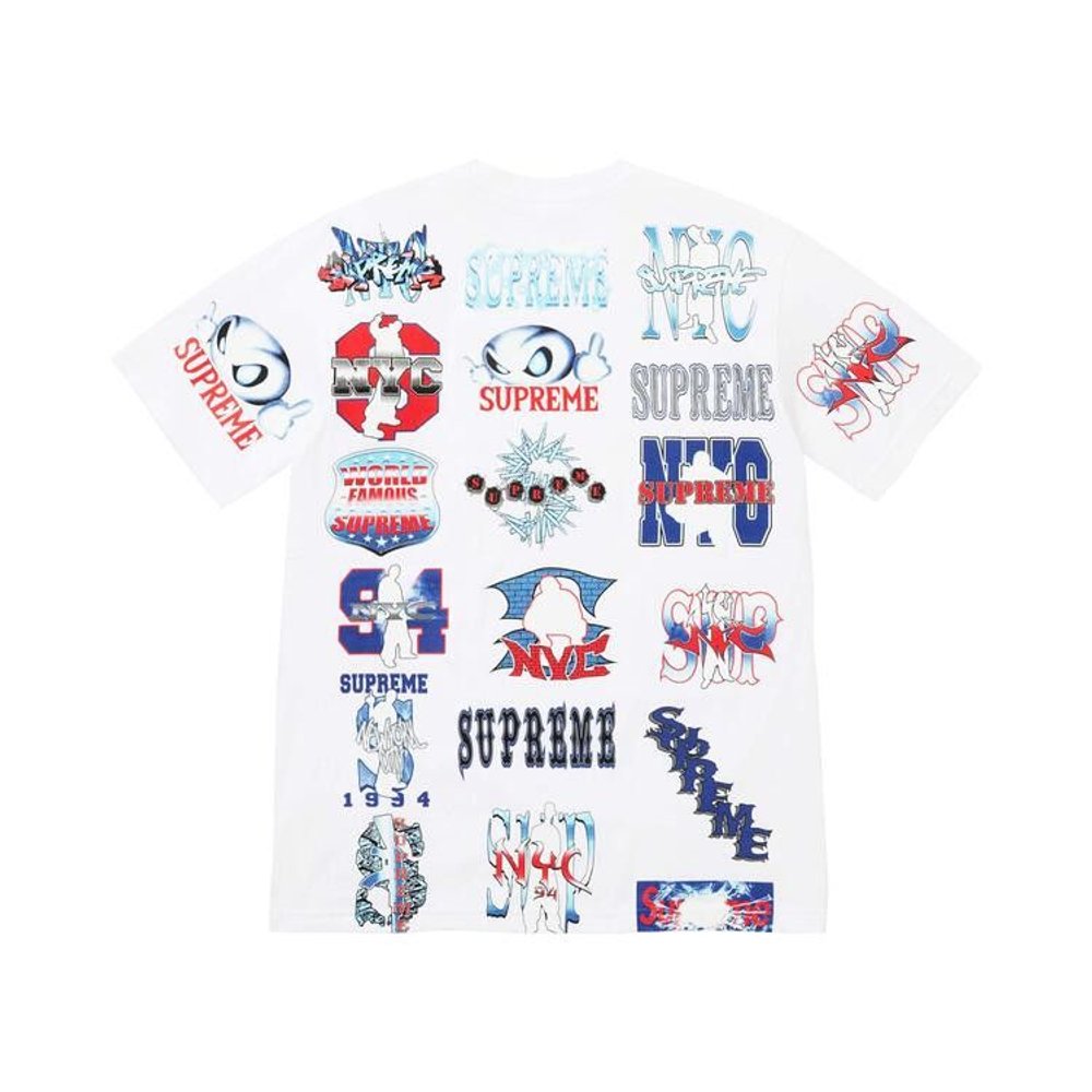 Supreme Flash Tee White – boční pohled | Purekickz