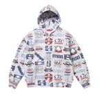 Supreme Flash Zip Up Hooded Sweatshirt White – hlavní pohled | Purekickz