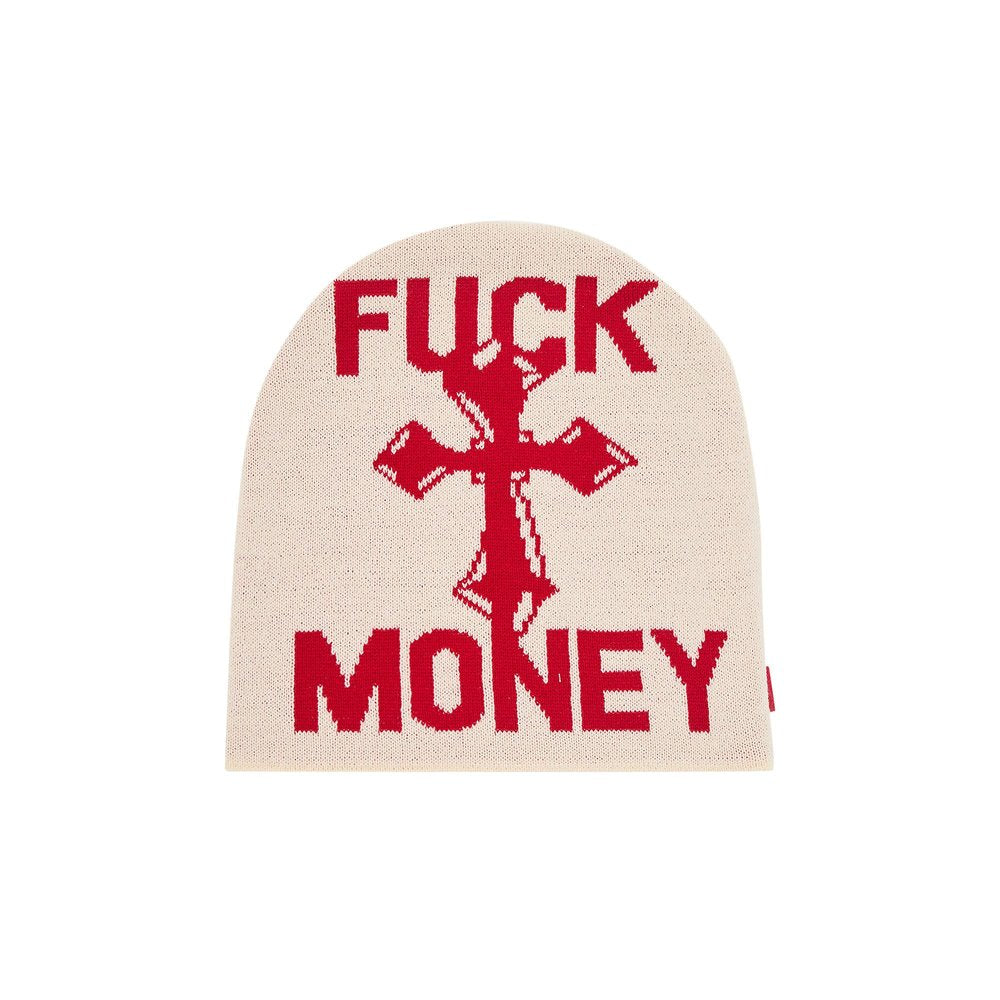 Supreme Fuck Money Beanie Natural – hlavní pohled | Purekickz
