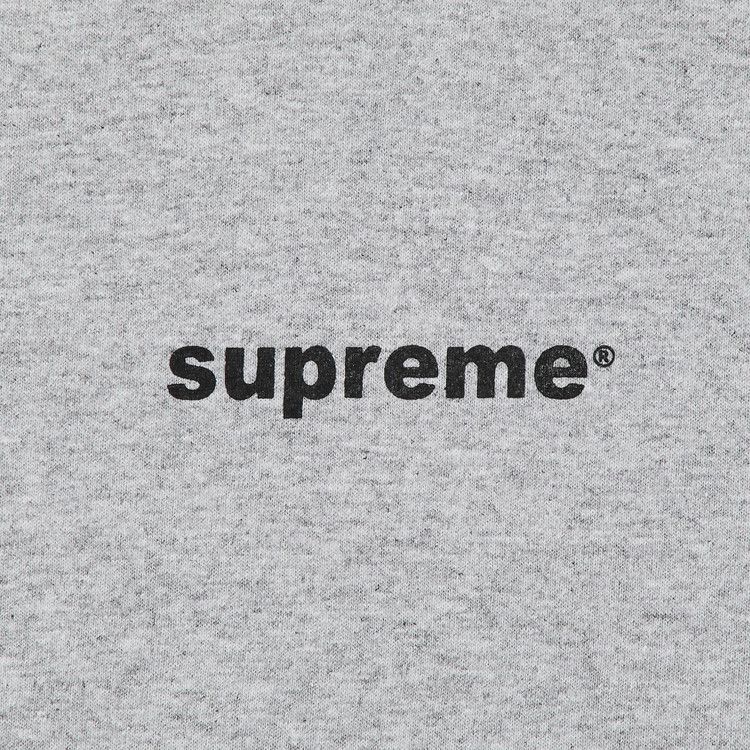 Supreme Fuck Money Tee Heather Grey – detail | Purekickz