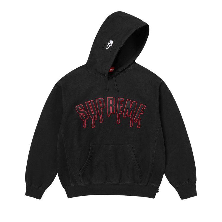 Supreme Ghostface Arc Hooded Sweatshirt Black – hlavní pohled | Purekickz