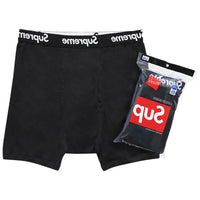Supreme Hanes Boxers Black (4 Pack) – hlavní pohled | Purekickz