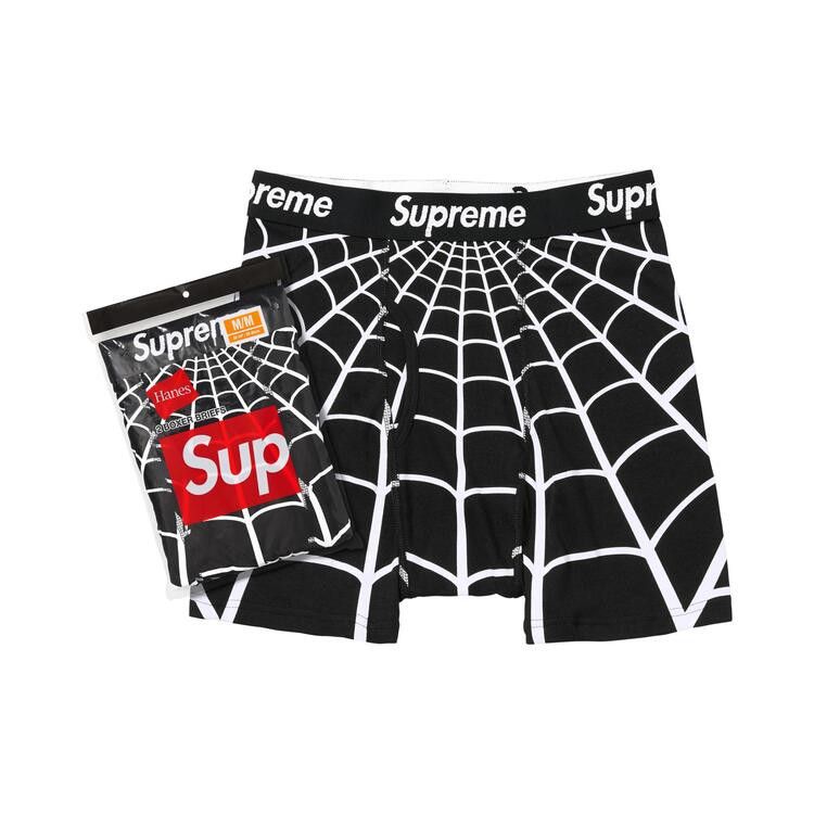 Supreme Hanes Spider-Man Boxer Briefs (2 Pack) Black – hlavní pohled | Purekickz
