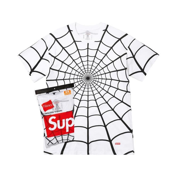 Supreme Hanes Spider-Man Tagless Tees (2 Pack) White – hlavní pohled | Purekickz