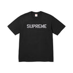 Supreme Hard Tee Black – hlavní pohled | Purekickz