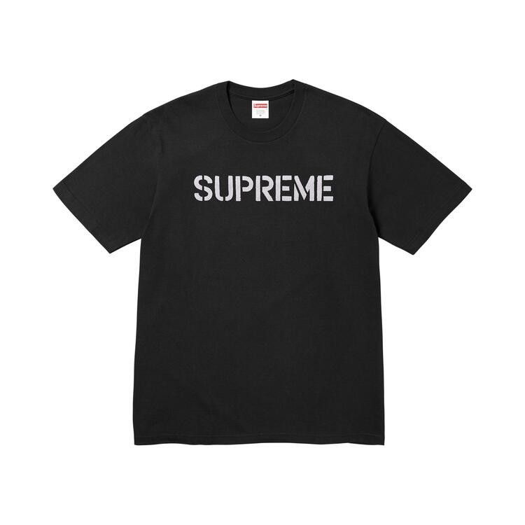 Supreme Hard Tee Black – hlavní pohled | Purekickz
