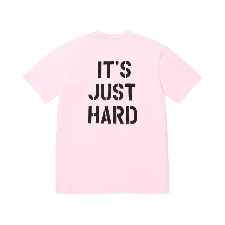 Supreme Hard Tee Pink – boční pohled | Purekickz