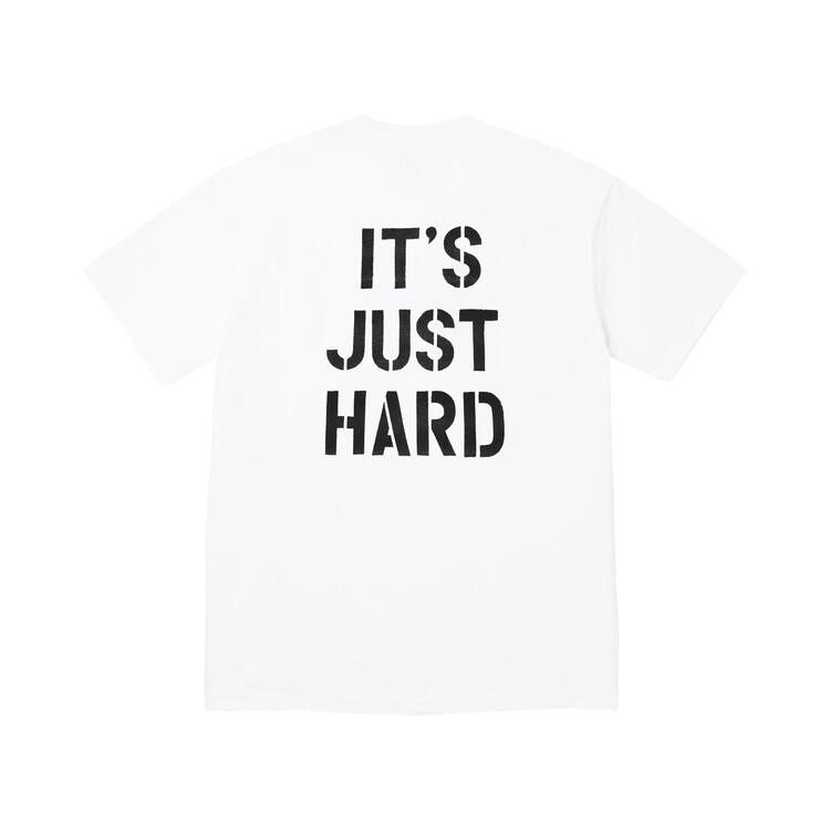 Supreme Hard Tee White – boční pohled | Purekickz