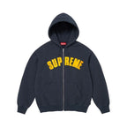 Supreme Larry Clark Zip Up Hooded Sweatshirt Navy – hlavní pohled | Purekickz
