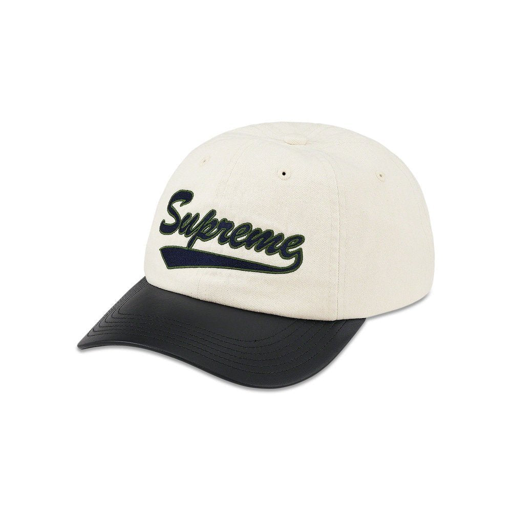Supreme Leather Visor 6-Panel Natural – hlavní pohled | Purekickz