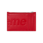 Supreme Leather Zip Card Holder Red – boční pohled | Purekickz