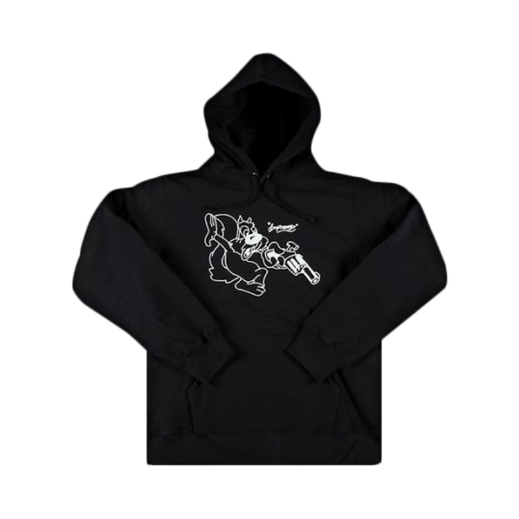 Supreme Lee Hooded Sweatshirt Black – hlavní pohled | Purekickz