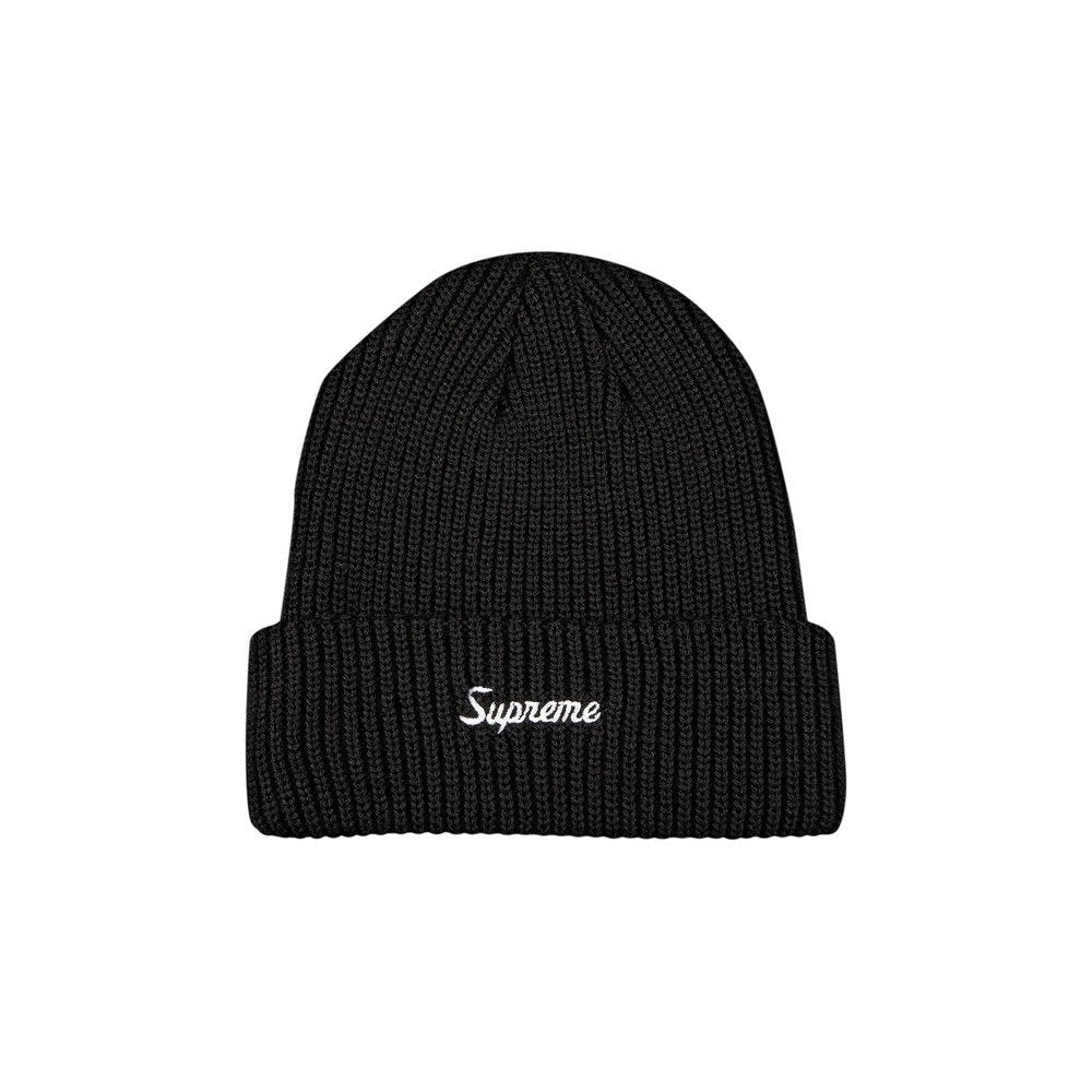 帽子 Supreme Loose Gauge Beanie black 2025FW Supreme Loose Gauge Beanie (FW25) Black In stock | Purekickz
