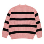 Supreme Loose Gauge Stripe Small Box Sweater Pink – boční pohled | Purekickz