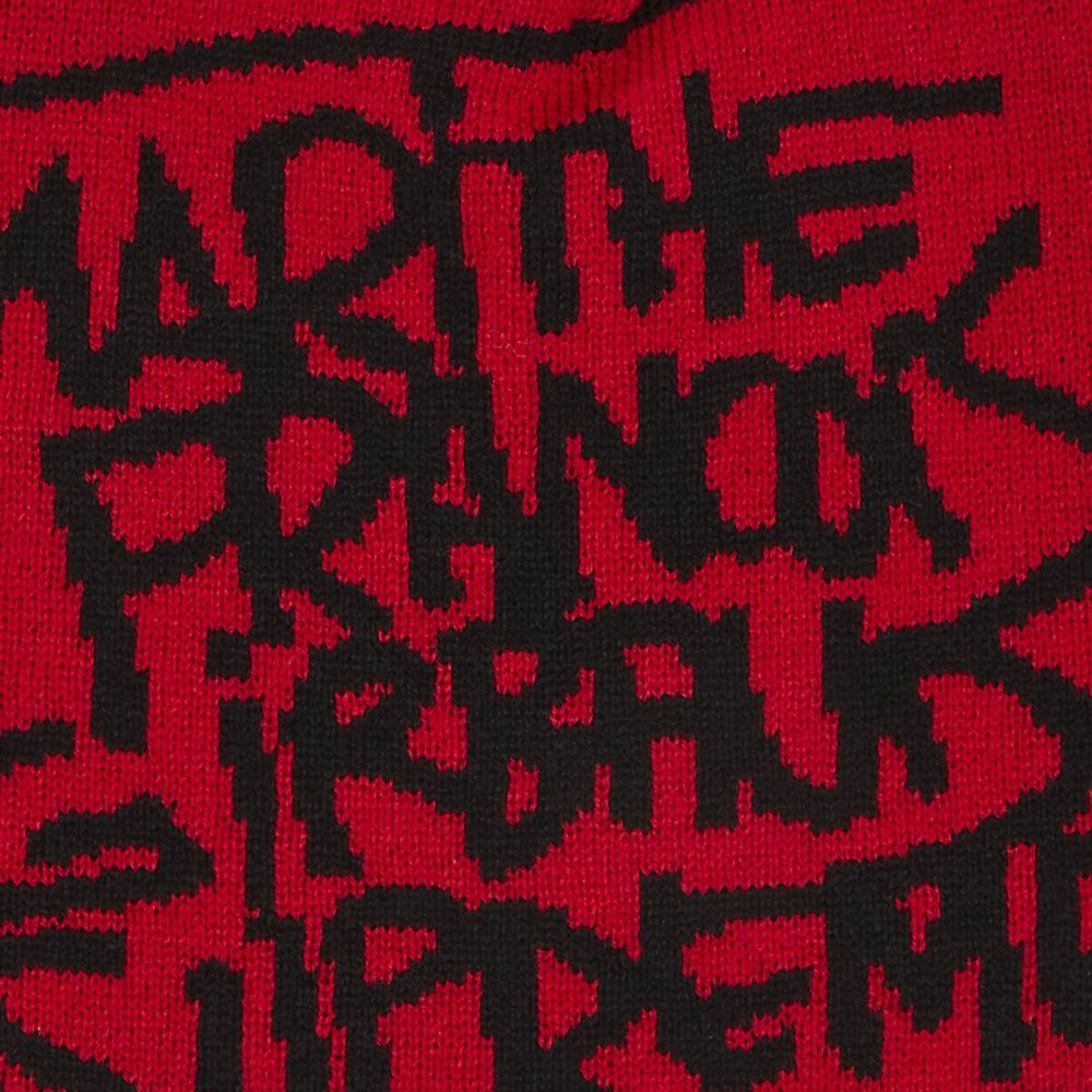 Supreme Marithé + François Girbaud Beanie Red – detail | Purekickz