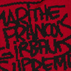 Supreme Marithé + François Girbaud Beanie Red – detail | Purekickz