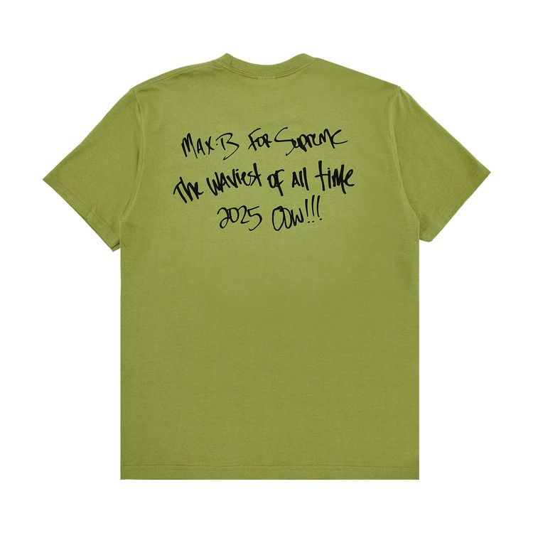 Supreme Max B Tee Moss – boční pohled | Purekickz