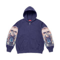 Supreme Michael Jackson Dangerous Zip Up Hooded Sweatshirt Washed Navy – hlavní pohled | Purekickz