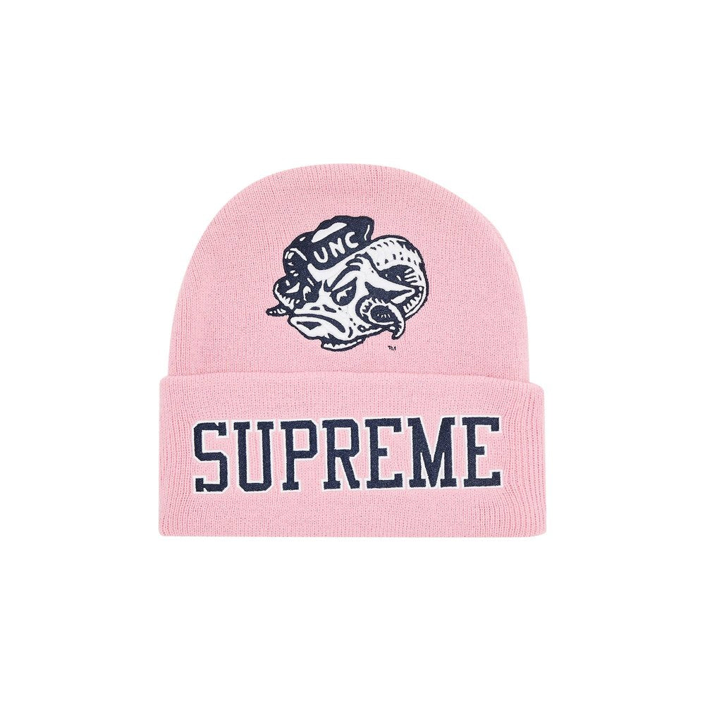 Supreme Mitchell & Ness NCAA Beanie Pink – hlavní pohled | Purekickz