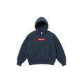 Supreme MM6 Maison Margiela Box Logo Zip Up Hooded Sweatshirt Navy – hlavní pohled | Purekickz