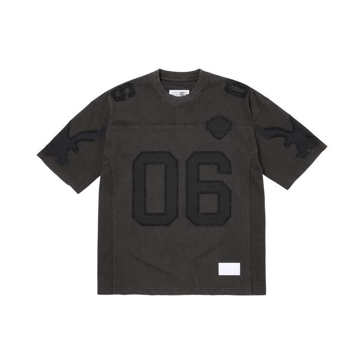 Supreme MM6 Maison Margiela Cotton Football Jersey Black – hlavní pohled | Purekickz