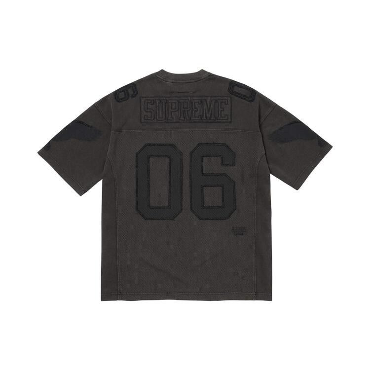 Supreme MM6 Maison Margiela Cotton Football Jersey Black – boční pohled | Purekickz