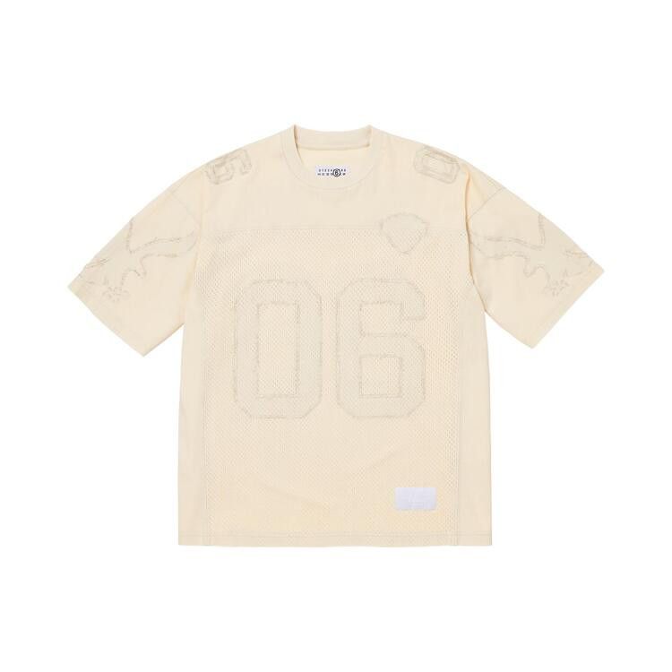 Supreme MM6 Maison Margiela Cotton Football Jersey White – hlavní pohled | Purekickz