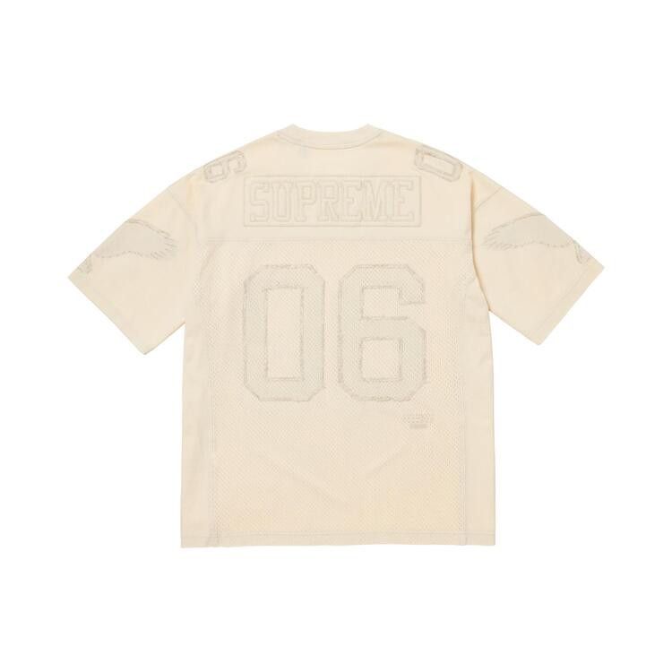 Supreme MM6 Maison Margiela Cotton Football Jersey White – boční pohled | Purekickz