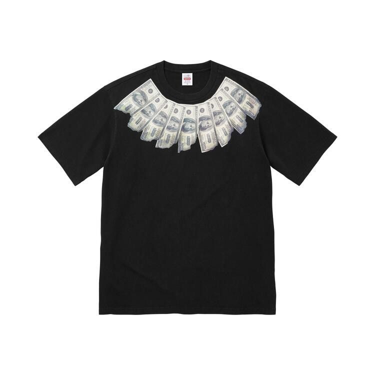 Supreme MM6 Maison Margiela Money S/S Top Black – hlavní pohled | Purekickz