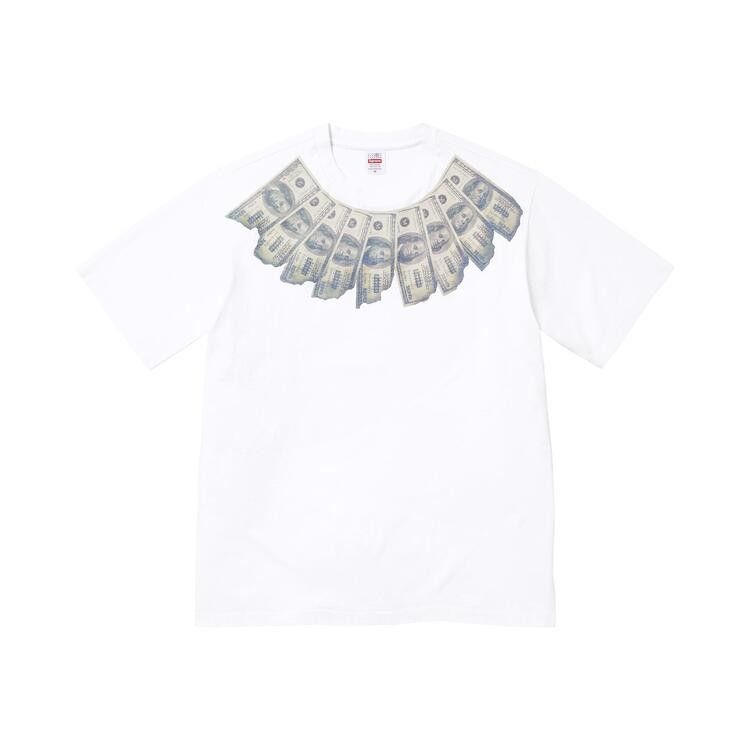 Supreme MM6 Maison Margiela Money S/S Top White – hlavní pohled | Purekickz