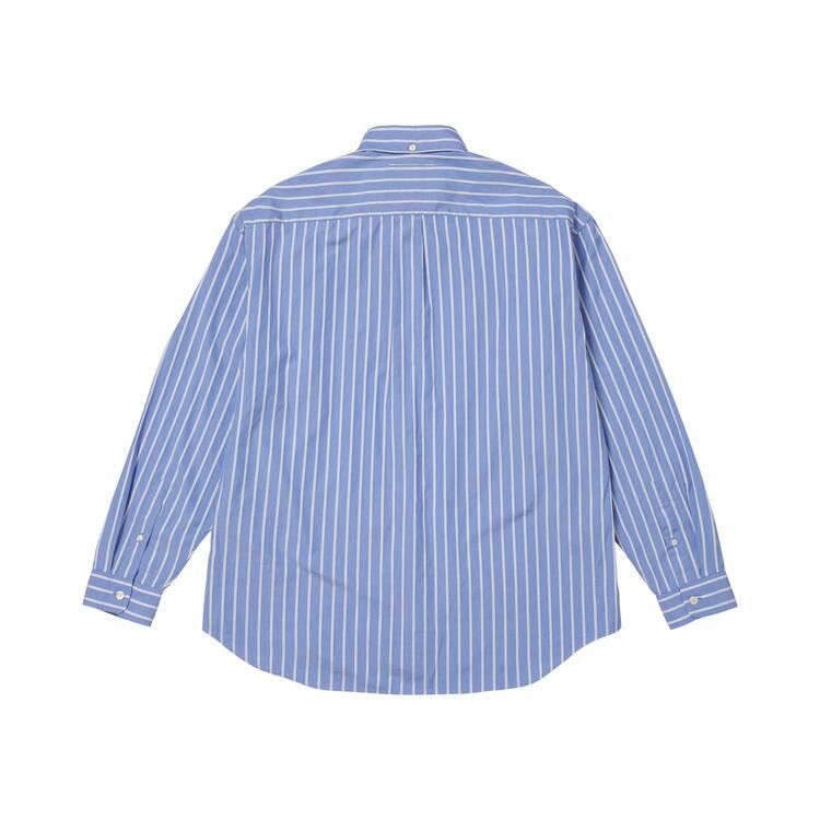 Supreme MM6 Maison Margiela Stripe Shirt Blue – boční pohled | Purekickz