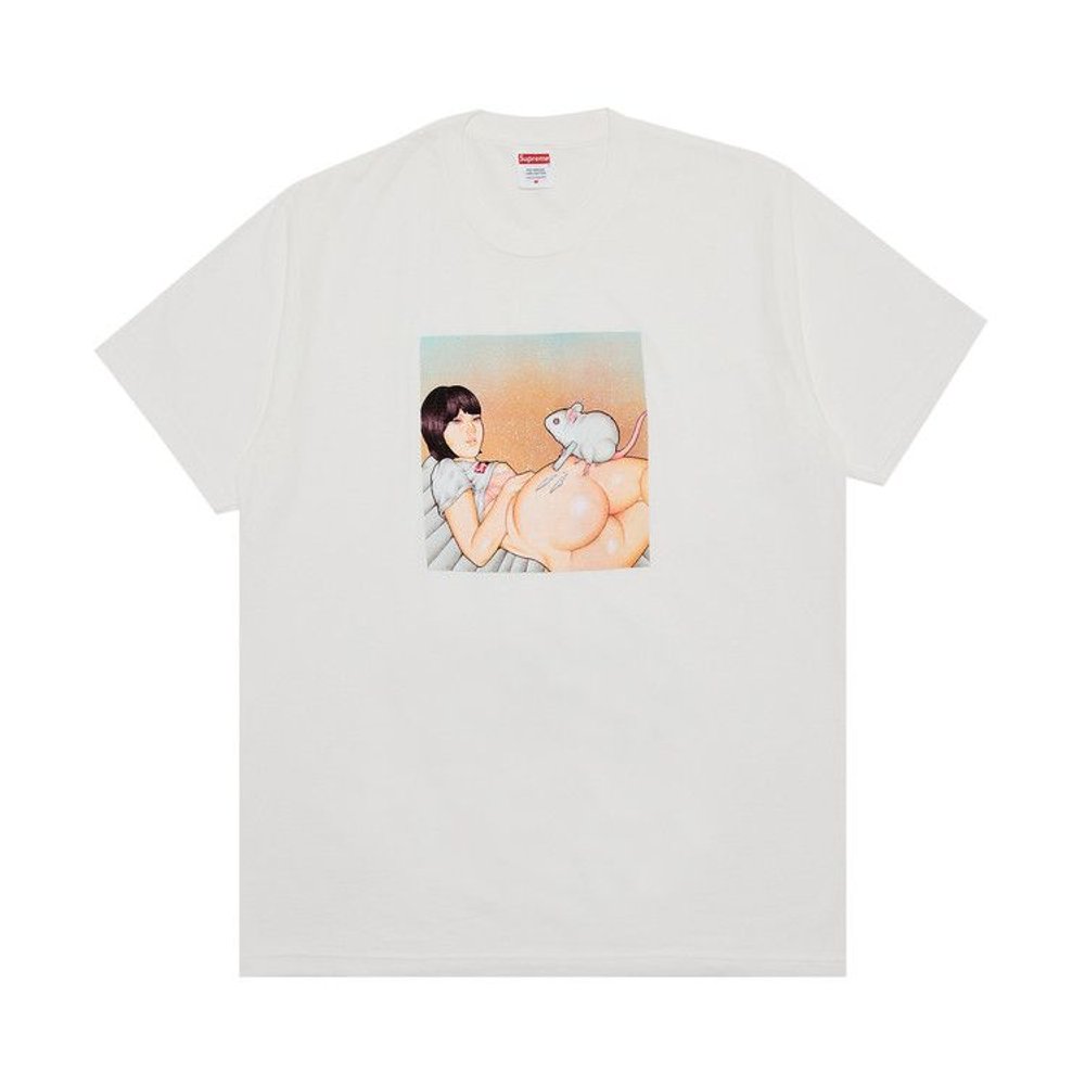 Supreme Mouse Tee (SS25) White – hlavní pohled | Purekickz