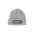 Supreme New Era Box Logo Beanie (FW23) Heather Grey