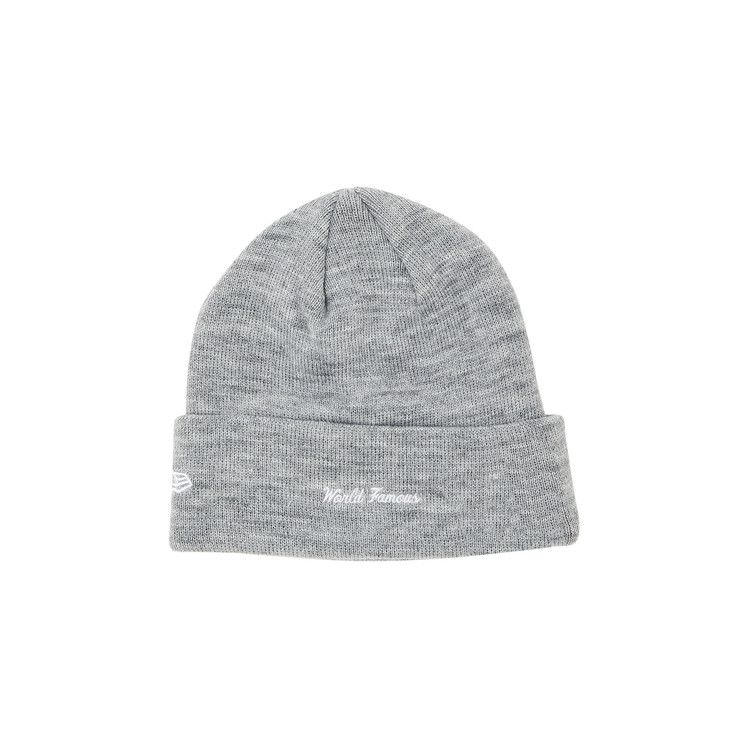 Supreme New Era Box Logo Beanie (FW23) Heather Grey