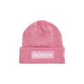 Supreme New Era Box Logo Beanie (FW24) Dusty Pink – hlavní pohled | Purekickz