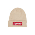 Supreme New Era Box Logo Beanie (FW24) Stone – hlavní pohled | Purekickz