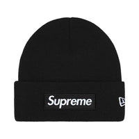 Supreme New Era Box Logo Beanie (FW25) Black – hlavní pohled | Purekickz