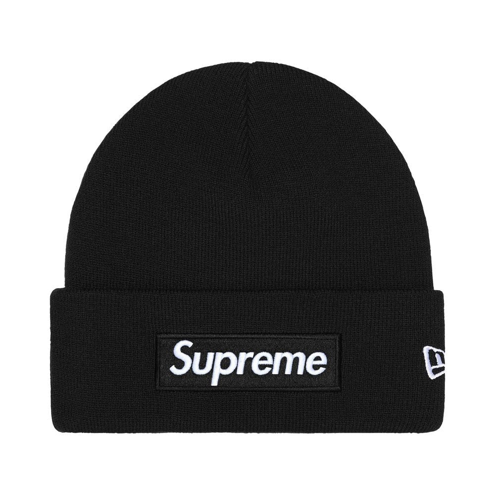 Supreme New Era Box Logo Beanie (FW25) Black – hlavní pohled | Purekickz