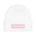 Supreme New Era Box Logo Beanie (FW25) White – hlavní pohled | Purekickz