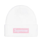 Supreme New Era Box Logo Beanie (FW25) White – hlavní pohled | Purekickz