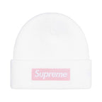 Supreme New Era Box Logo Beanie White – hlavní pohled | Purekickz
